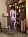 Пижама женская штаны и топ сиреневая