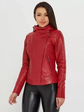 Куртка красная с капюшоном купить недорого