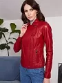 Куртка ярко-красная женская