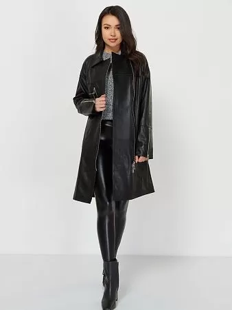 Куртка пальто черное