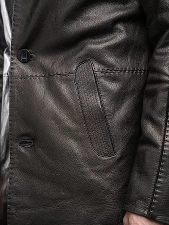 Кожаный пиджак мужской
